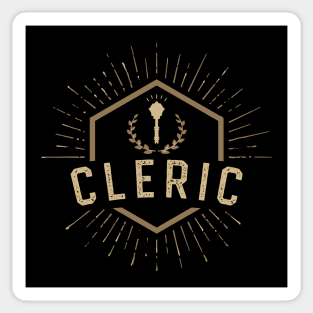 Cleric Character Class Tabletop Roleplaying RPG Gaming Addict Sticker